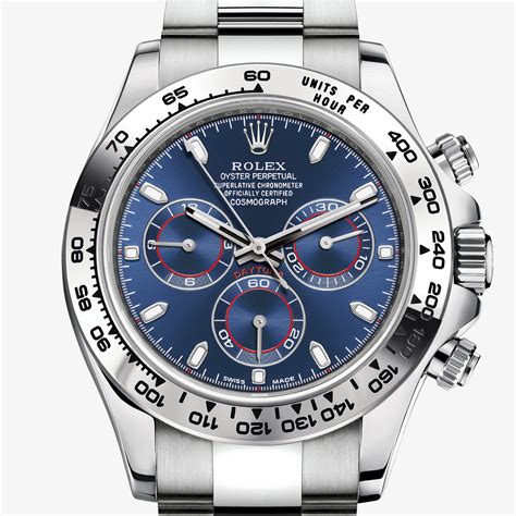 rolex daytona oro bianco quadrante blu|Acquista Rolex Daytona su Chrono24.